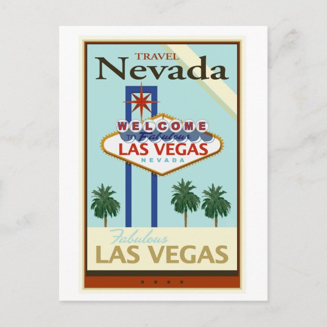 Travel Nevada Postkarte (Vorderseite)