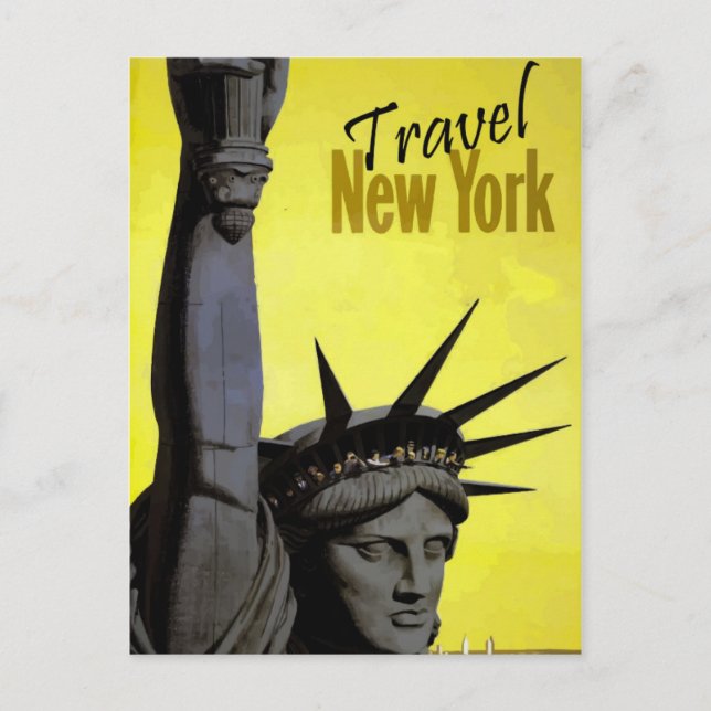 Travel New York Statue of Liberty Reise Postcard Postkarte (Vorderseite)