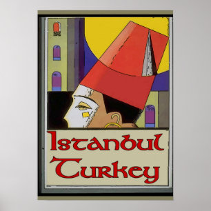 Travel Poster Turkey, Istanbul
