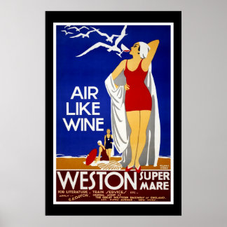 Travel Poster Vintag Weston Train New York