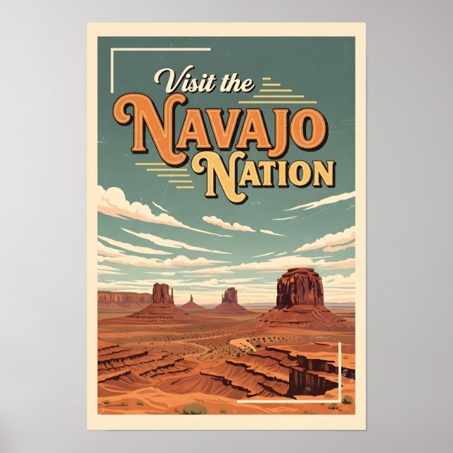 Travel Poster Vintage Navajo Nation  (Vorne)