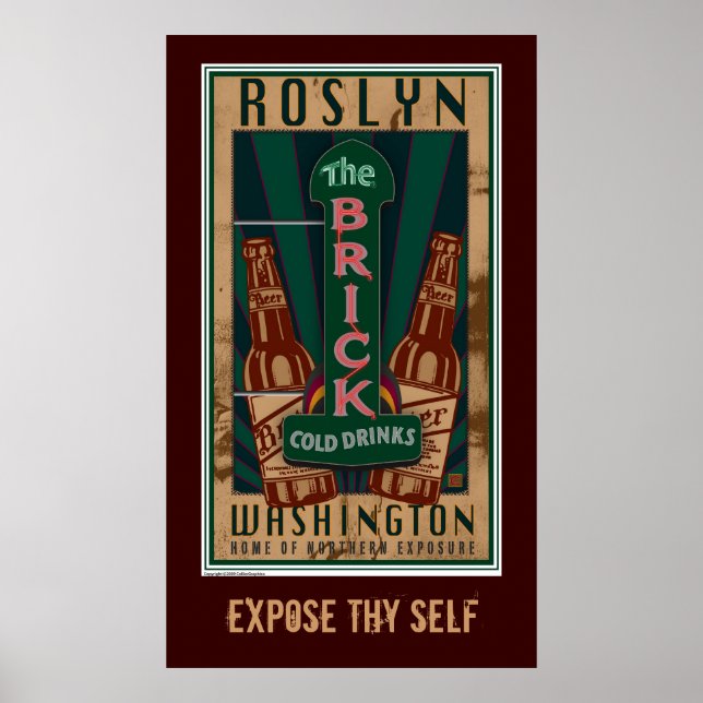 TRAVEL-Roslyn WA Poster (Vorne)