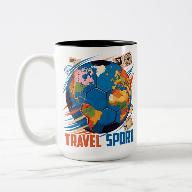 Travel sports zweifarbige tasse (Links)