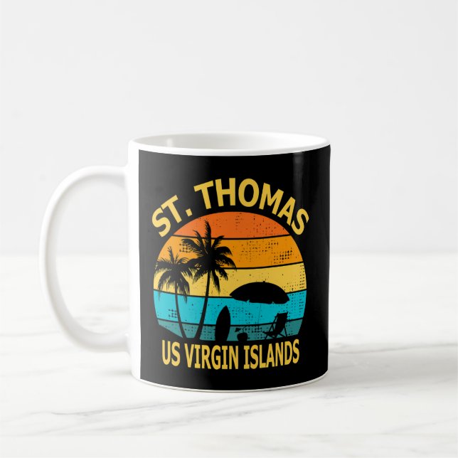 Travel St Thomas Us Jungfrau Islands Vacation Kaffeetasse (Links)