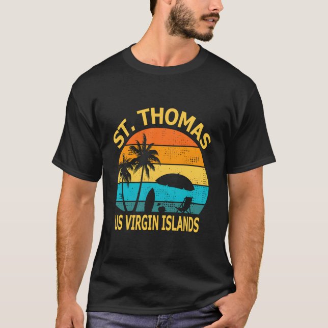 Travel St Thomas Us Jungfrau Islands Vacation Souv T-Shirt (Vorderseite)