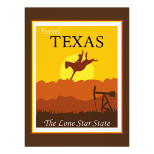 Travel Texas, der einstündige Staat Fotodruck