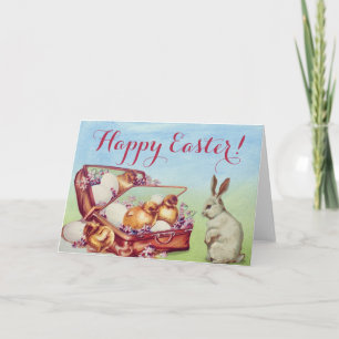 Travel Theme Bunny Rabbit Osterkarte Karte