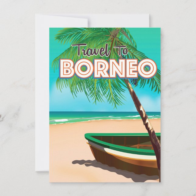 Travel to Borneo Einladung (Rückseite)