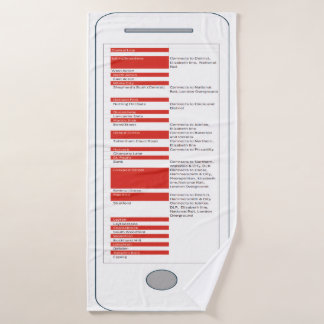 Travel to London Badehandtuch