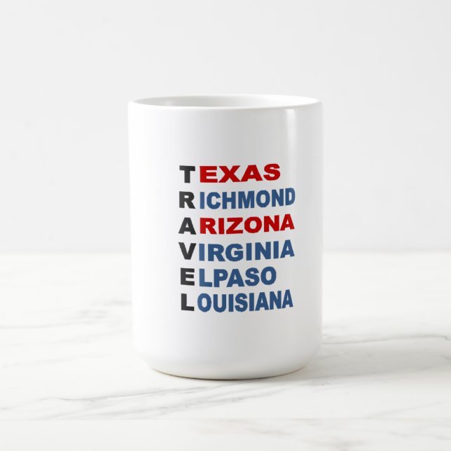 TRAVEL USA KAFFEETASSE (Mittel)