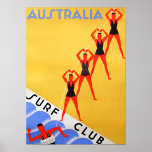 Travel Vintag Australia Poster