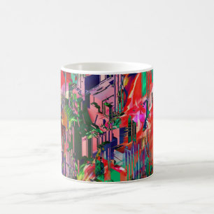 Travel World Abstrakt City Gebäude Skyline Kaffeetasse
