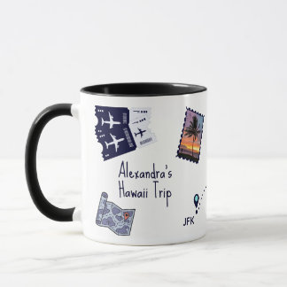 Traveler Trip Memories Personalized Tasse