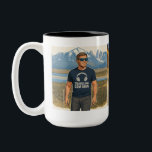 Traveling EDM man Zweifarbige Tasse<br><div class="desc">Traveling EDM Man</div>