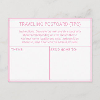 TRAVELING POSTCARD (TPC) POSTKARTE