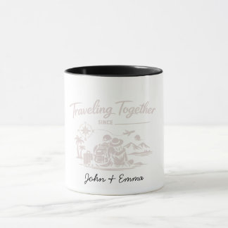 Traveling Together Since [Year] – Custom Couple Tasse