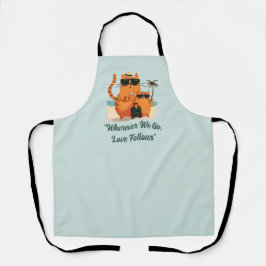 Travelling Cat Love Moment Schürze