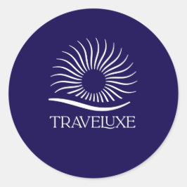 Traveluxe Logo Round Sticker