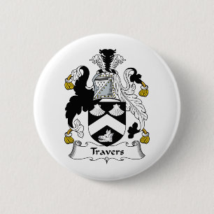 Travers Familienwappen Button