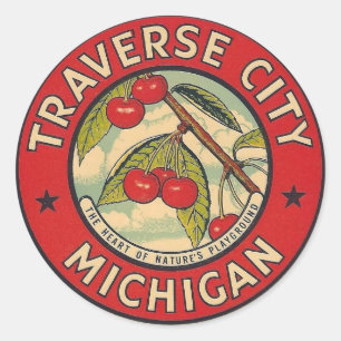 Traverse City, Michigan - Aufkleber