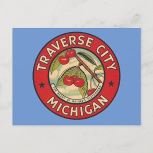 Traverse City, Michigan - Postkarte