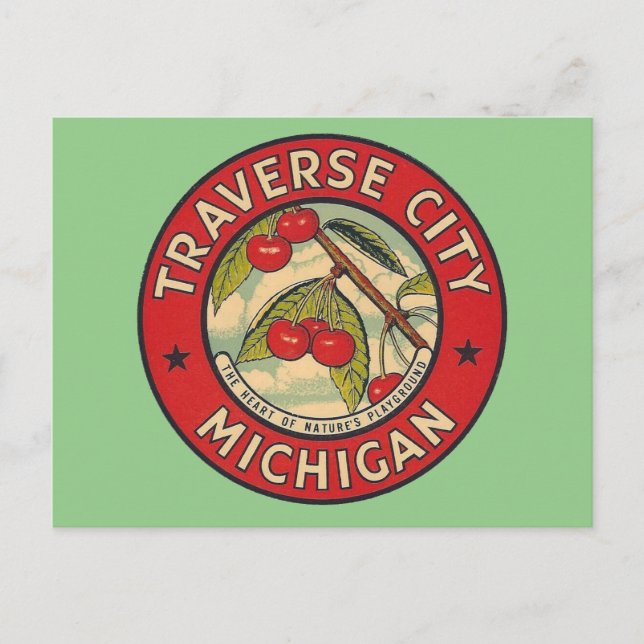 Traverse City, Michigan - Postkarte (Vorderseite)