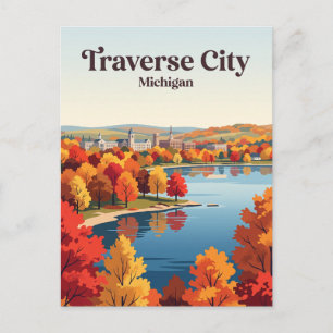 Traverse City, Michigan, USA Postkarte