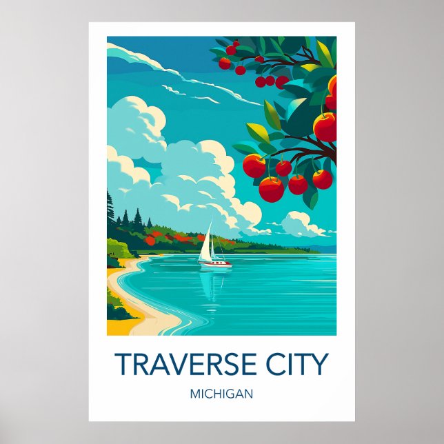 Traverse City Reiseplakat Poster (Vorne)
