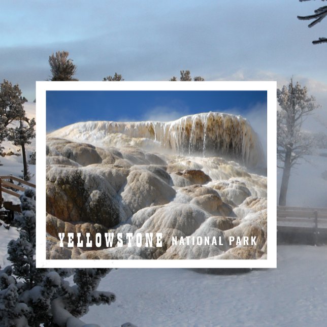 Travertinterrassen Mammoth Hot Springs Postkarte (Von Creator hochgeladen)