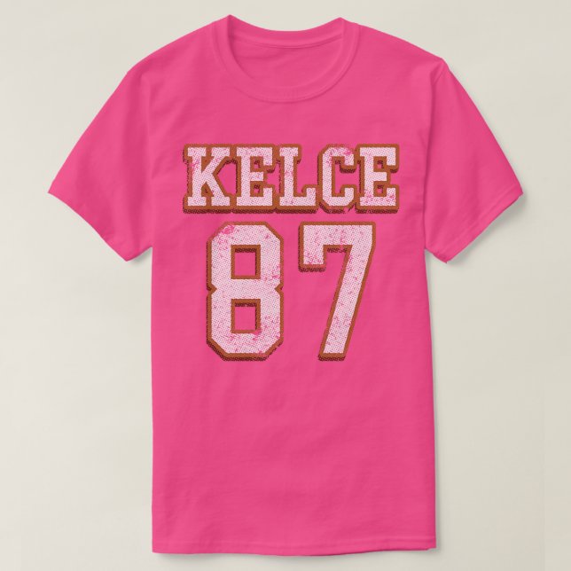 Travis Kelce Jersey Back Print T-Shirt (Design vorne)