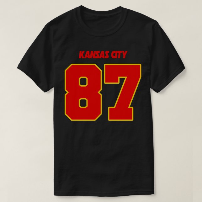 Travis Kelce Jersey FrontBack Print 1 T-Shirt (Design vorne)