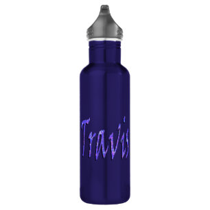 Travis, Name, Logo, Edelstahlflasche