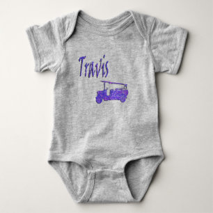 Travis Name Mit Feuerwehrauto, Baby-Body Baby Strampler