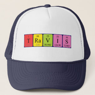 Travis Periodenname Truckerkappe