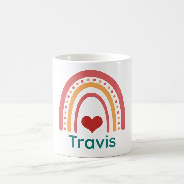 Travis Vintag Boho Rainbow Kaffeetasse (Mittel)
