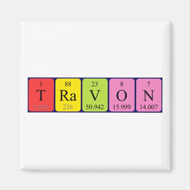 Travon Periodenmagnet Magnet (Vorne)
