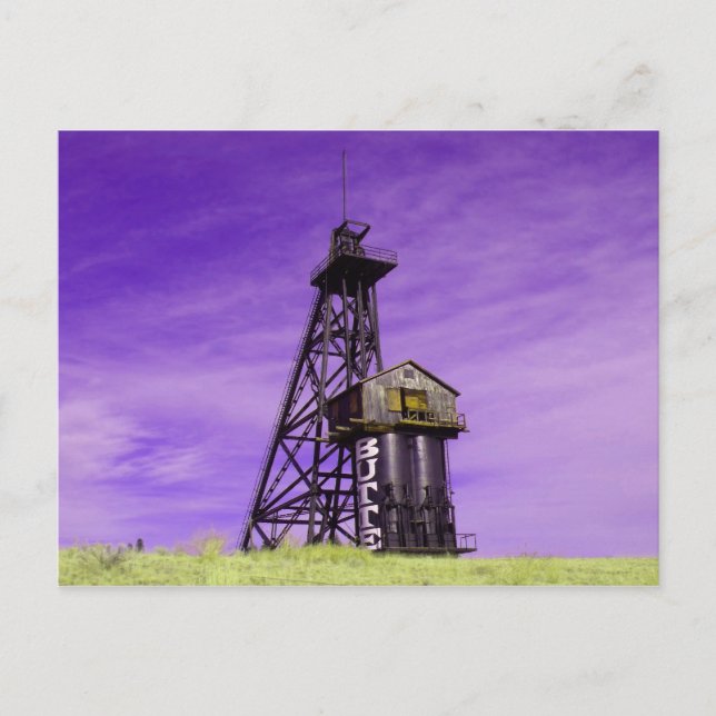 Travona Schachtturm - Butte Montana Postkarte (Vorderseite)