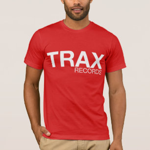 TRAX Plattenen-Unterzeichnungs-Rot-T-Shirt T-Shirt
