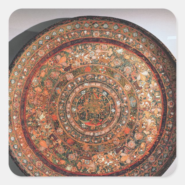 Tray aus dem Michoacan-Stamm Quadratischer Aufkleber (Vorderseite)