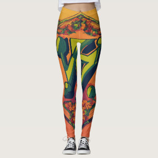 "Tray Bien" Futuristic Nostalgic Leggings