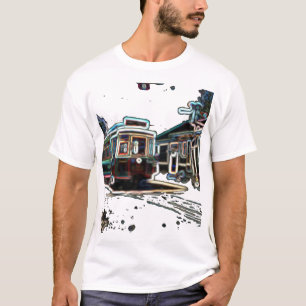 TRC Neon streetcar am Stn Men's Basic T - Shirt