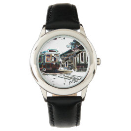 TRC Neon streetcar at stone Kids Watch Armbanduhr