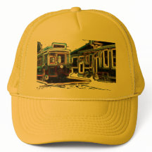 TRC Neon streetcar at stone Yellow Trucker Hat