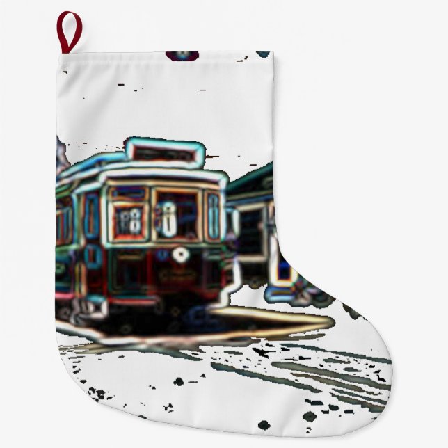 TRC Neon streetcar at stur Grosser Weihnachtsmann  Großer Weihnachtsstrumpf (Vorderseite)