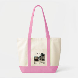 TRC Neon Streetcar auf der Pink Impulse Tote Bag Tragetasche