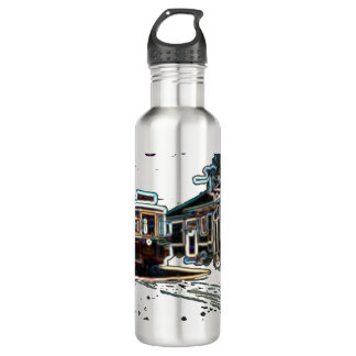 TRC Neon streetcar bei stn 710ml Steel Water Bottl Edelstahlflasche