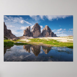 Tre Cime di Lavaredo/Drei Zinnen Dolomit Berg Poster
