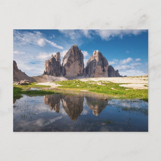 Tre Cime di Lavaredo/Drei Zinnen Dolomite mountain Postkarte (Vorderseite)