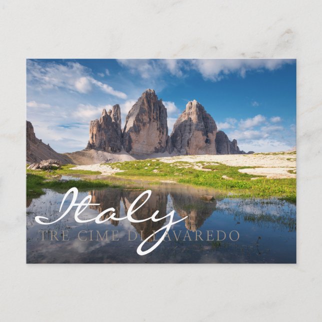 Tre Cime di Lavaredo/Drei Zinnen Dolomite mountain Postkarte (Vorderseite)