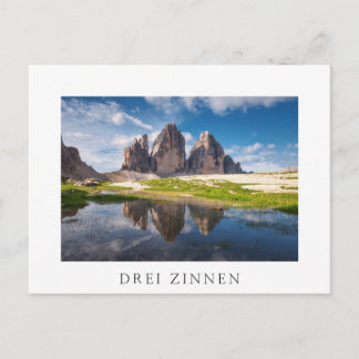 Tre Cime di Lavaredo/Drei Zinnen Dolomitenberg Postkarte